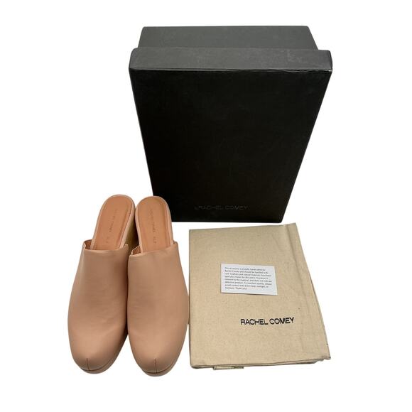 Rachel 'Comey' Pink Leather Bose Clog Size 10.5 - Picture 2 of 6